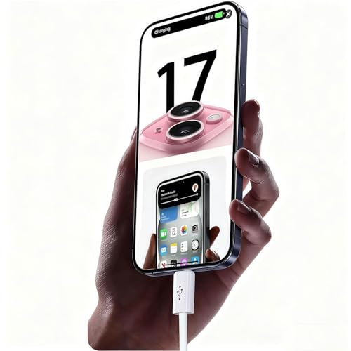 Car Carplay Cable for iPhone 17/16/15, USB A to USB C Cable Compatible for iPhone 17/16,17Air, 17/16/15 Pro Max,16E,16 Plus, iPad 10th/11 Gen,iPad Pro 12.9, Air 5th/4th Charger Cord,Car Charging Cable