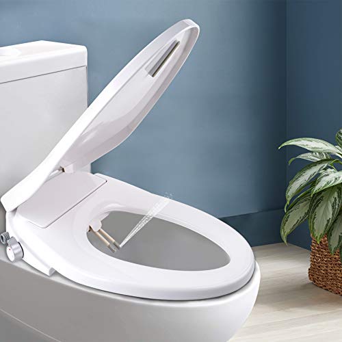 Bidet Seat, Hibbent NonElectric Bidet Toilet Seat with Dual Nozzles