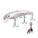 TRUSCEND Bass and Trout Fishing Lures,Twitching Lures Rechargeable LED Slowing Sinking Baits with Mustad Hooks Freshwater and Saltwater,Minnow Jerkbait Crankbait