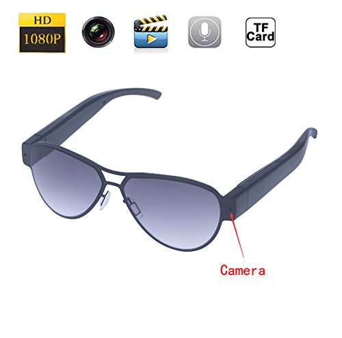 UPC 728290227364, 1080P HD Spy Camera Sunglasses 19201080 Surveillance Camera Mini Hidden Camera Video Cam DV DVR Recorder + Free 8GB SD TF Card (Grey)