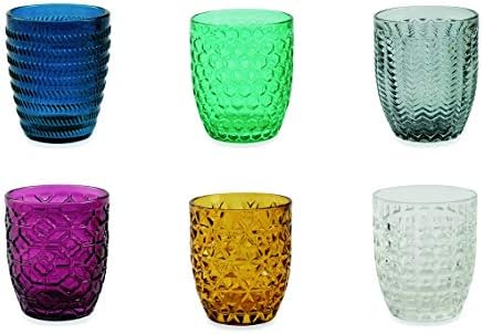 Waterglazenset 500 ml - Sterrensnede serie set nr. 1 - 2 stuks - met reliëflijn