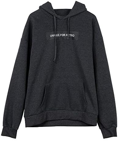 Rikay Ladies Letter Printed Hoodie Plain Sweatshirts Tops Hooded Coat Jacket Jumper for Boys and Girls Size S-6XL Sale