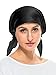 LITHER Women 100% Mulberry Silk Sleep Night Cap Head Cover Bonnet for Hair Beauty
