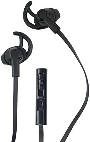 Super Bass 3.5mm Stereo Earbuds/ Headphone for HTC U11 Life, 10,10 evo, One, One Max, One M8 M9 (Black) - w/ Mic & Volume Control + MND Stylus