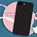 MILPROX Silicone Case, Pretty Series Liquid Silicone Gel Rubber, Shockproof Case with Microfiber Cloth Lining Cushion Compatible with iPhone 7 Plus/8 Plus - Black