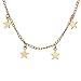 UINKE Star Pendant Choker Short Clavicle Chain Necklace Party Jewelry Gift For Women Girls,Gold