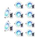Esbaybulbs LED Recessed Ceiling Light 3 inch / 4 inch 5W RGB Dimmable LED Downlight Color Changing Retrofit Can Lights by IR Remote Control 10 Pack
