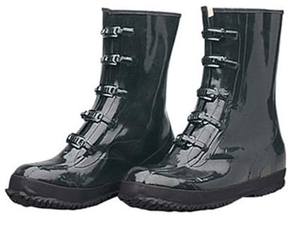 rubber boots with buckles