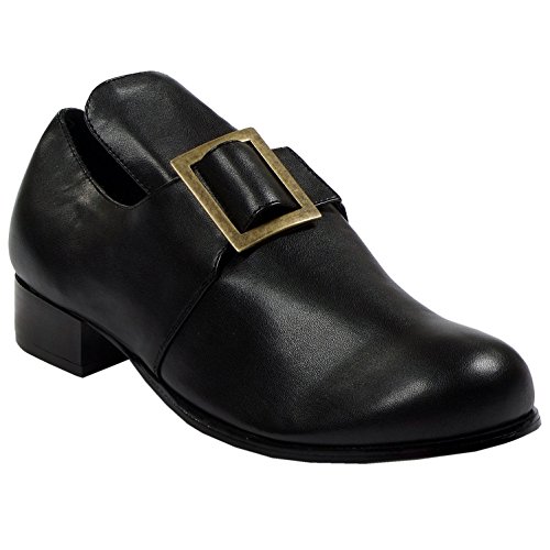 MENS SIZING 1 Inch Heel Pilgrim Costume Shoes Puritan Thanksgiving
