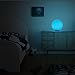 ENHANCE LED Globe Night Light Ambient Color Changing Premium Glass Mood Lamp Remote Control - 7.9 inch 4 Lighting Modes & Battery AC Adapter Power - Perfect Children & Adults