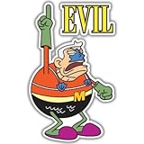 Spongebob Mermaid Man Evil Vynil Car Sticker Decal - Select Size