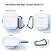 Airpods Case, Airpods Accessories Set,9 in 1 Protective Silicone Cover and Skin Compatible Apple Airpods with Anti-Lost Airpods Strap,Airpods Ear Hook/Watch Band Holder/Keychain/Carrying Box (White)thumb 2