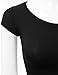 Doublju Short Sleeve Cotton Blend Solid & Printed Crop Top