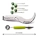 The Sapores MelonEssentials - 304 Stainless Steel Watermelon Melon Cutter Slicer Corer Server Knife, Melon Baller Scoop and 5 Fruit Forks