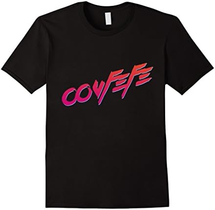Mens Covfefe Retrowave Trump 80s Retro T-shirt Large Black