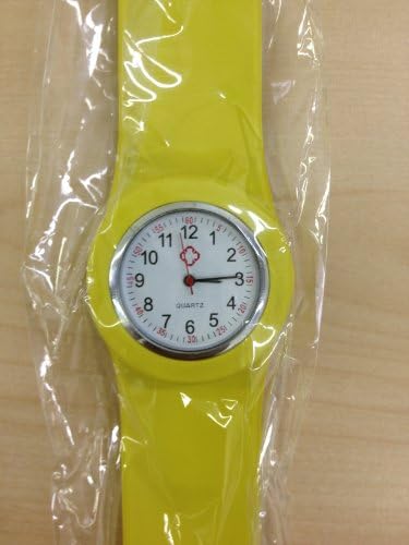 Yellow Fancy Slap Watch Teen or Adult Sized