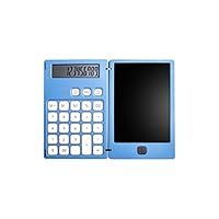 Vkarh Calculator Writing Tablet, Drawing Board with Calculator for Daily Office, LCD Calculator Tablet for Children and Adults (Blue)