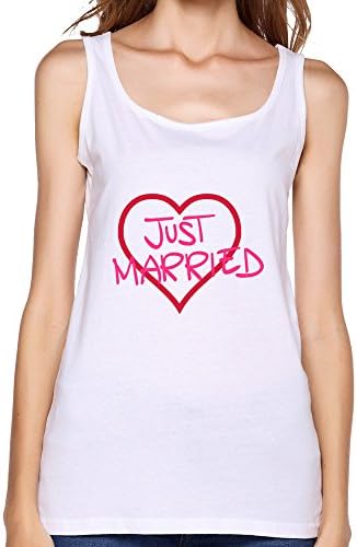 Womens Custom Make Holidays Organic Cotton Just Married Tank Tops