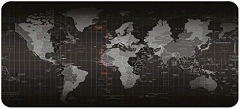 FRISYCO XXL Professional Gaming Large Mouse Pat &amp; Computer Game Mouse Mat Non-slip Rubber Base(World Map 35.4x15.7x1.18 IN)