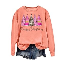 Plus Size Funny Christmas Shirts for Women Long