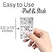Black and Silver 50th Birthday Mini Candy Bar Wrappers, Shiny Foil - 45 Stickers