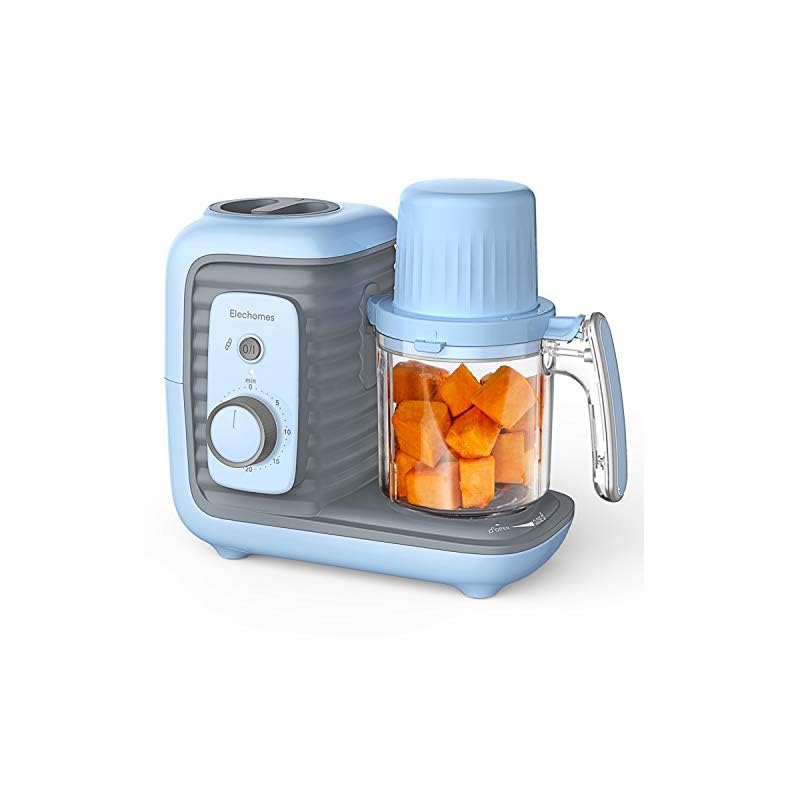 Baby Food Maker, Elechomes 8 in 1 Baby Food Processor Blender Grinder Steamer Warmer, Multifunctional Baby Food Mills…