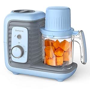 Baby Food Maker, Elechomes 8 in 1 Baby Food Processor Blender Grinder Steamer Warmer, Multifunctional Baby Food Mills for Cooking Organic Healthy Infants and Toddlers Puree, Timer Control