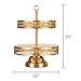 Victoria Collection' 2 Tier Dessert Stand with Reversible Tiers Cupcake Tower Display, 14.5