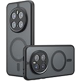 Kukoufey Compatible with Honor Magic 7 Pro Case Cover,Compatible with MagSafe,Compatible with Honor Magic7 Pro 5G PTP-AN10 Built-in Magnetic Anti-Shock Cell Phone Case Black