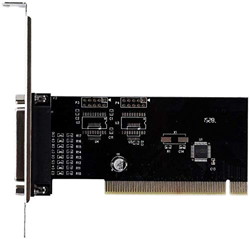 QNINE PCI Parallel Port Expansion Card, PCI to DB25 LPT Converter Adapter Controller Desktop PC Printer Low Profile Bracket - Thumbnail 3
