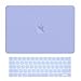 TOP CASE - Rubberized Hard Case Cover + Matching Color Keyboard Cover Compatiable with MacBook Pro 13-inch A1989,A1706 with Touch Bar(Release 2017,2016,2018) - Serenity Blue