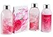 Heart Pink Rose Spa Bath and Body Gift Basket for Women with Shower Gel, Bubble Bath and Body lotion and Bath Salt Bath Gift Set