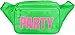 SoJourner Green Party Fanny Pack - Neon Packs for men, women | Cute Waist Bag Fashion Belt Bags rave festival