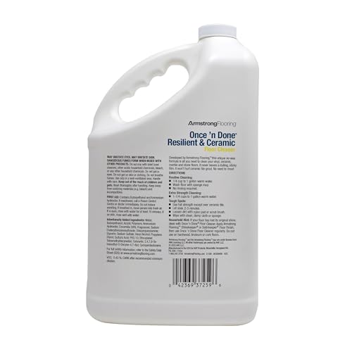 ARMSTRONG ONCE AND DONE RESILIENT & CERAMIC FLOOR CLEANER CONCENTRATE 1 GALLON