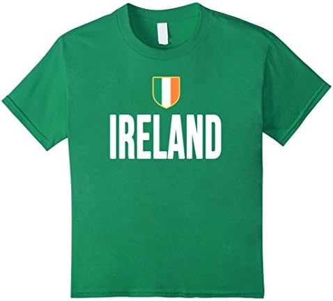 Kids IRELAND T-Shirt Irish Pride Flag Tee Soccer Football Rugby 10 Kelly Green