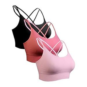 Sykooria sportbeha voor dames gevoerde beha Geen stalen ring met kruis terug ontwerp push-up bh sportbeha top voor yoga…