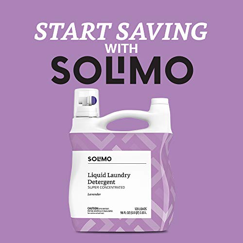 Amazon Brand Solimo Concentrated Liquid Laundry Detergent, Lavender