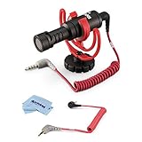 Rode Microphones VideoMicro Compact On-Camera Microphone + Rode Microphones SC7 3.5mm TRS to TRRS Patch Cable for iPad/iphone/Smartphones