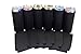 QualityPerfection Slim Can Cooler Sleeves, Beer/Energy Drink Blank Skinny 12 oz Neoprene Coolie, Thermocoolers for 12 oz Tall Skinny Beverage - 6 PACK (Black)