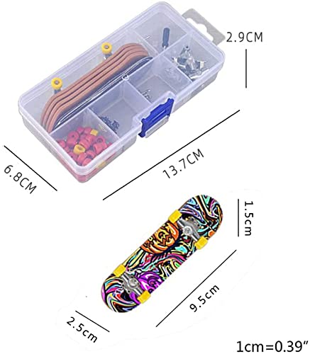 Marsrut 5pcs / Set Mini Finger Skateboard Board Deck Game Toys, Sport Toy Child Repair Tech Tool DIY Kit, Kids Children Finger Skater for Kids 3+