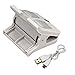 Alisten SL-M1 Mini Portable Solar Power Clip Light for Outdoor and Indoor with 3 Level Adjustable LED Light USB Chargeable - White