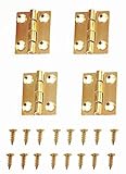 Liyafy 1 Inch Butt Hinges for Cupboard Cabinet Home