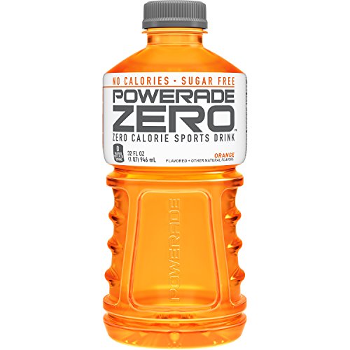 POWERADE ZERO, Zero Calorie Electrolyte Enhanced Sports Drink, Orange, 32 fl oz