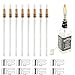 Tiki Torch Kit,Torch Wicks and Brass Wick Mount, Table Top Torch Lantern Kit 8 PCS(bottle not included)