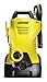 Karcher K 2 Compact 1600 PSI Portable Electric Power Pressure Washer with Vario & Dirtblaster Spray Wands – 1.25 GPM Yellow