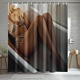 AopGlyvyr Naked Women Shower Curtain Sexy Girl