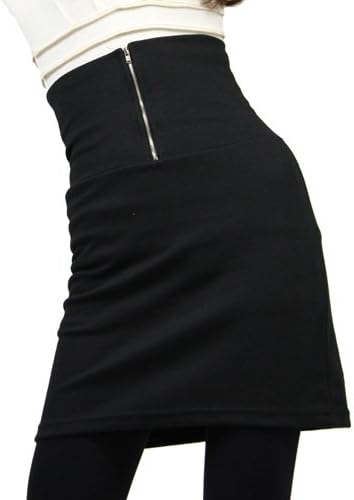 Amazon ハイウエストフロントジップスカート スカート 通販
