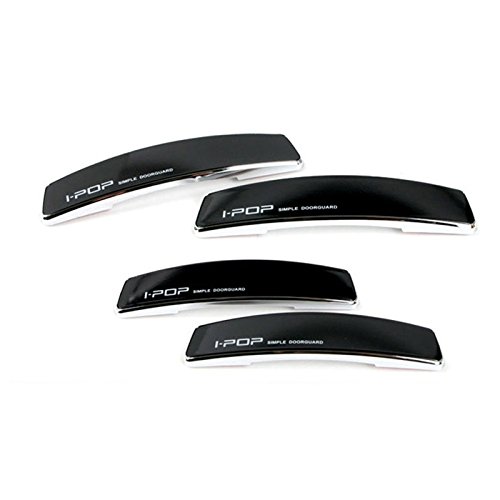 Black Slim 4pcs Door Edge Guards Bumper Protector Guard Black Chrome Coat Moldings for Car Motors Auto Vehicle