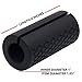 Strainho Weight Lifting Grips, Thick Bar Adapter Muscle Builder,Anti-slip Hand Rubber Grips, Fat Grip for Olympic Barbell & Dumbbell Training (Black)