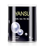 YANSU Hypoallergenic Hard Wax Beans Pearl Wax Beans Creamy Smooth Coconut Wax Beads Rosin Free Painless Hair Removal Brazilian Waxing Kit For Sensitive Skin Face and Body Hair Depilatory(1lb)